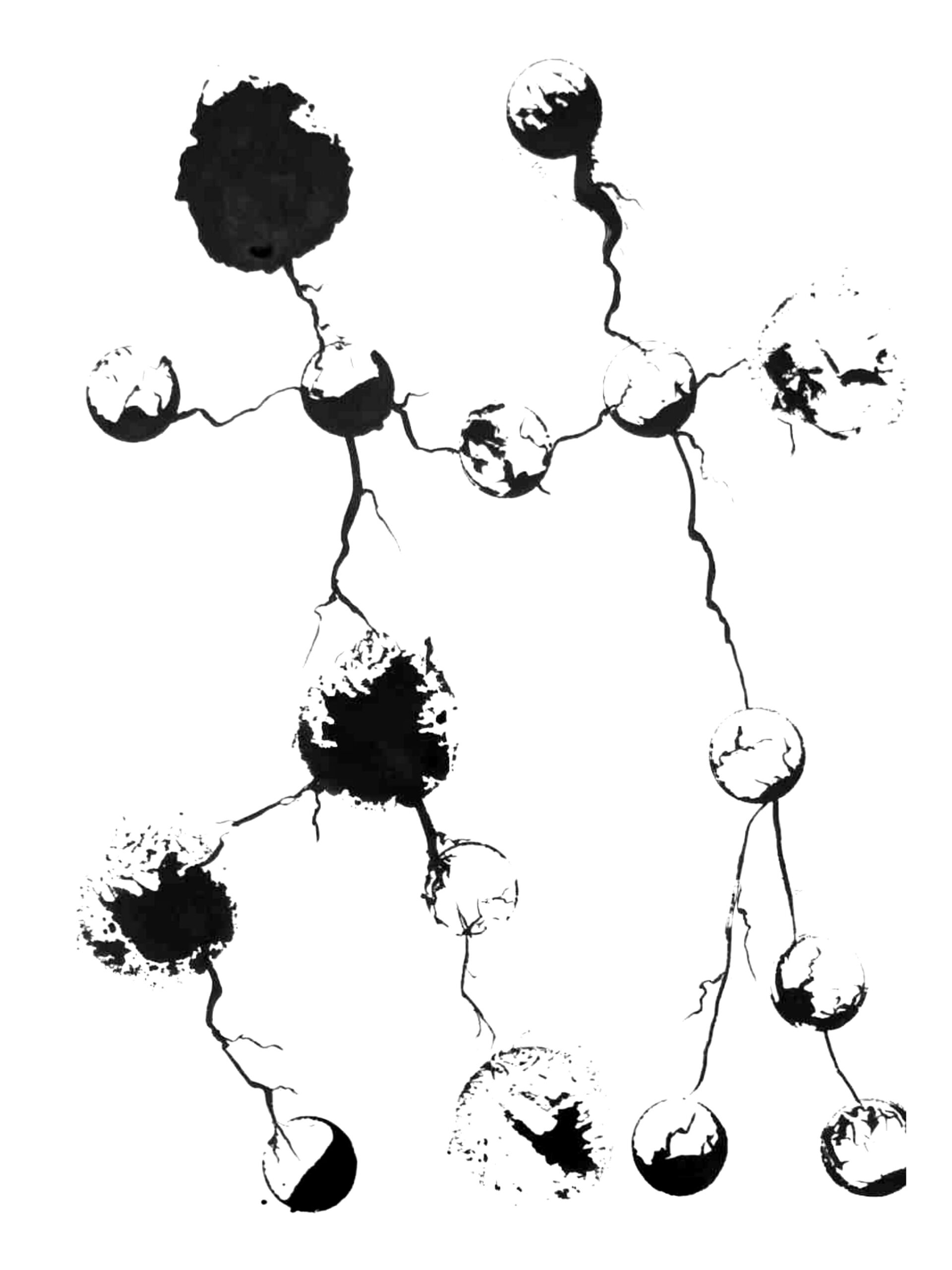 Moon Glasses<br />
encre sur papier<br />
Constellations